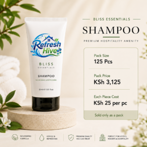 Premium Hotel Shampoo 30ml for Hotels Resorts and Airbnb Properties Keny